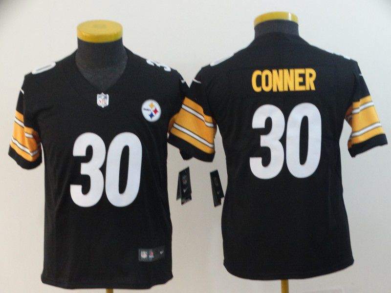 Youth Pittsburgh Steelers #30 Conner Black Nike Vapor Untouchable Limited Playey NFL Jersey